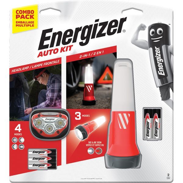 Energizer Emergency Auto Kit Combo Pack incl. 2x AA &amp; 3x AAA