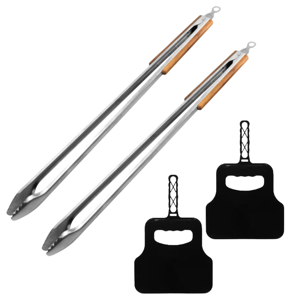 DeBest Extra Length Braai Tongs - 80cm and Braai Fan Combo - 2 Pack Combo