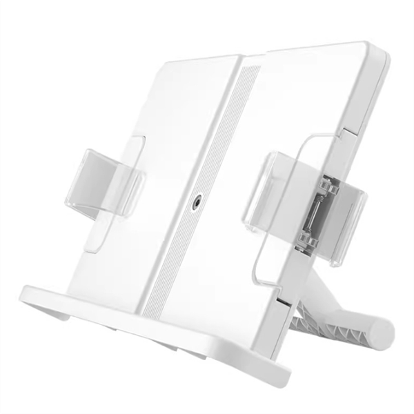 Hands-Free Book Stand -For Reading - 90 Angle Transparent Page Clip