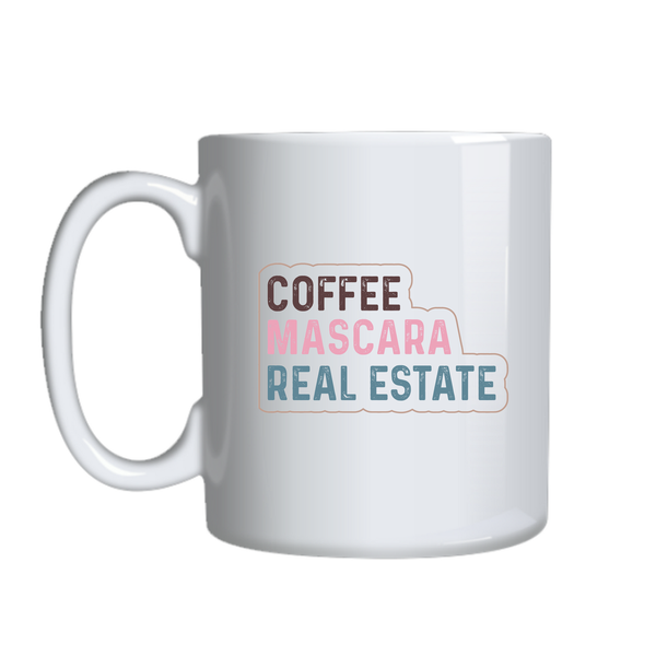 Mascara Coffee Lover Mugs Trendy Graphic Cup Design Birthday Present 033