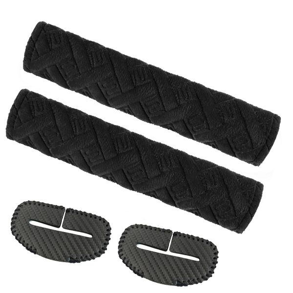 2 Pack Car Seat Belt Pads Cover with 2 Pack Seat Belt Buckle Cover