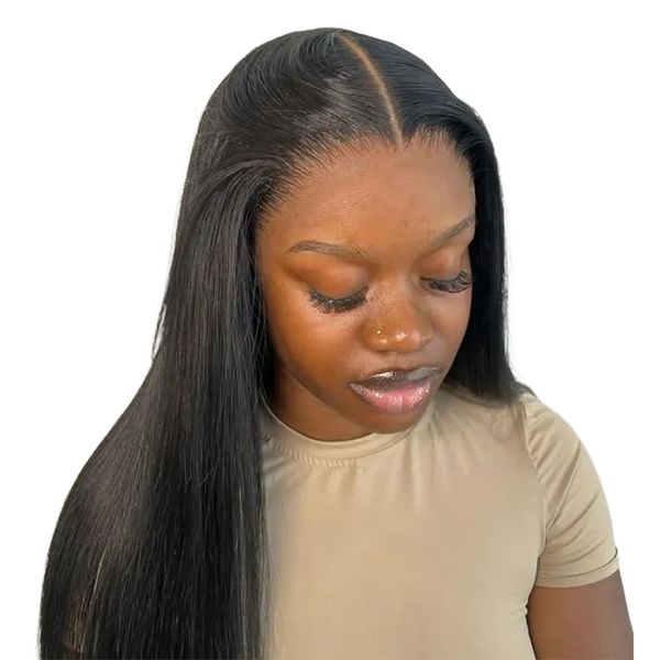 16In Glueless Full Frontal Wig Straight Bob Wig Vietnamese Hair-Bresilienne