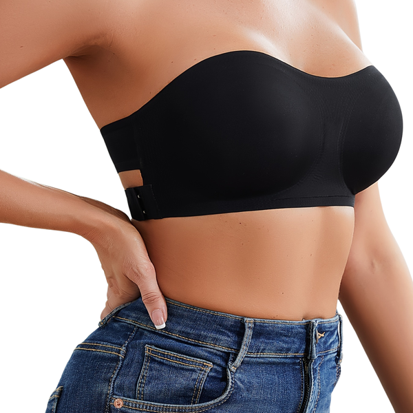 Seamless Strapless Bandeau Bra for Women Padded Wireless