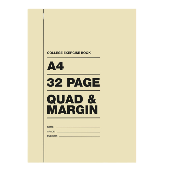 32 pages A4 College Books Q/M (Pack of 20)