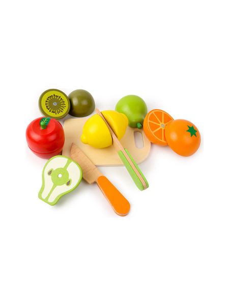 8-Piece Wooden Kitchen Playset for Kids Role Play - Multicolor