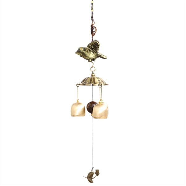 Flying Bird Mascot Metal Wind Chime Pendant Copper Bell Japanese Pendant