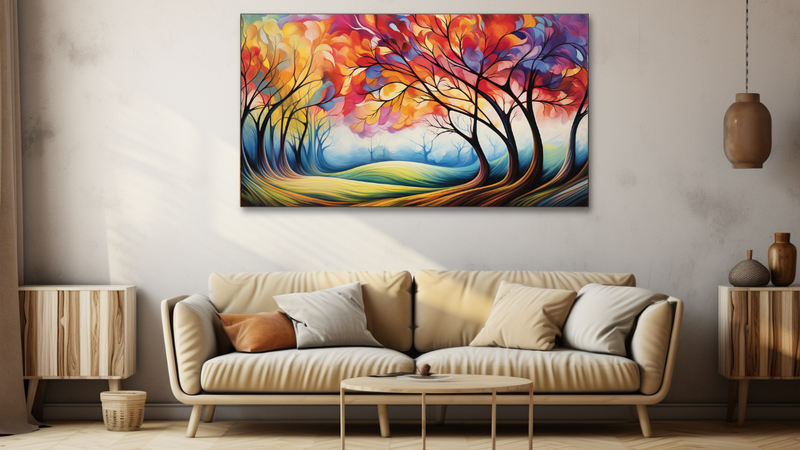 Canvas Wall Art - Wilderness Waltz Abstract - HD0073