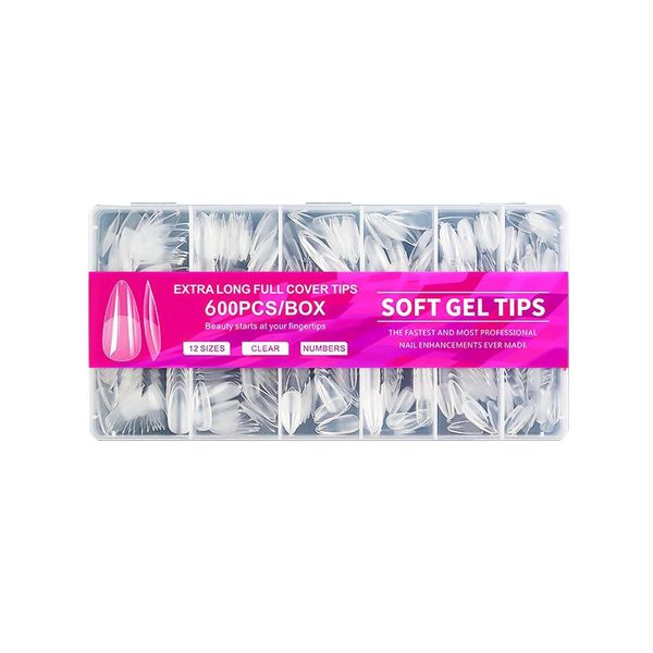 Luxury Soft Gel Fake Nails - Semi-matte Full Cover Artificial Nail Tips