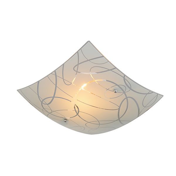 Radiant - Ceiling Light Square - White E27 2x60w