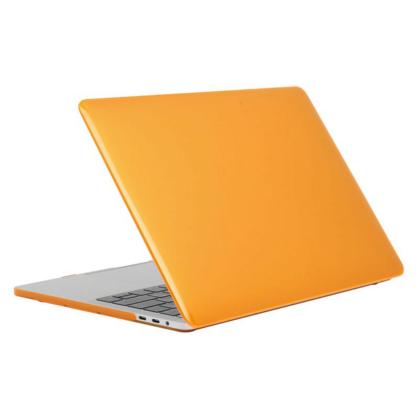 Crystal Clear Hard Shell Case For MacBook Air 13 M1 2022-Orange