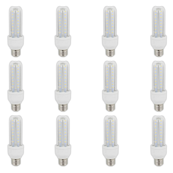 Starlit 7W LED 3U Bulb E27 6000K- 12 Pack