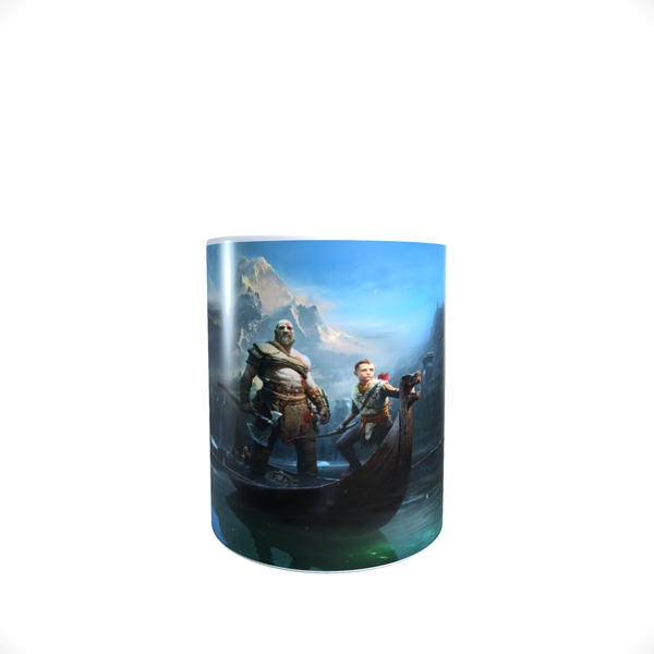 God Of War Boat - Background - Coffee Mug