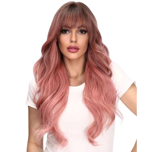 Celestial Synthetic Wig - Rosewood Mist