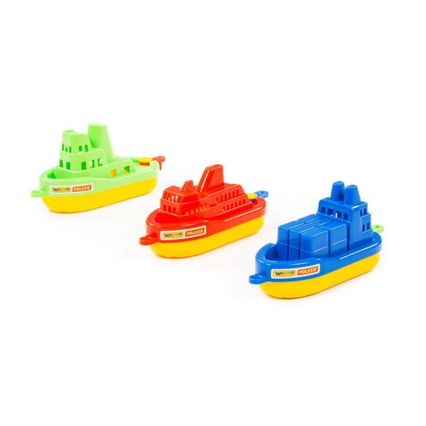 Polesie Kids Toy Boats 3 Piece for Water and Bath Play