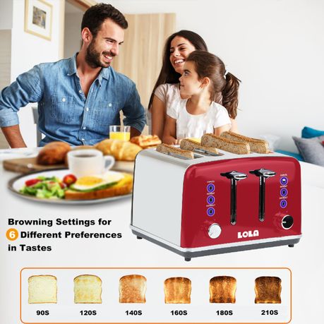 Extra wide clearance slot toaster