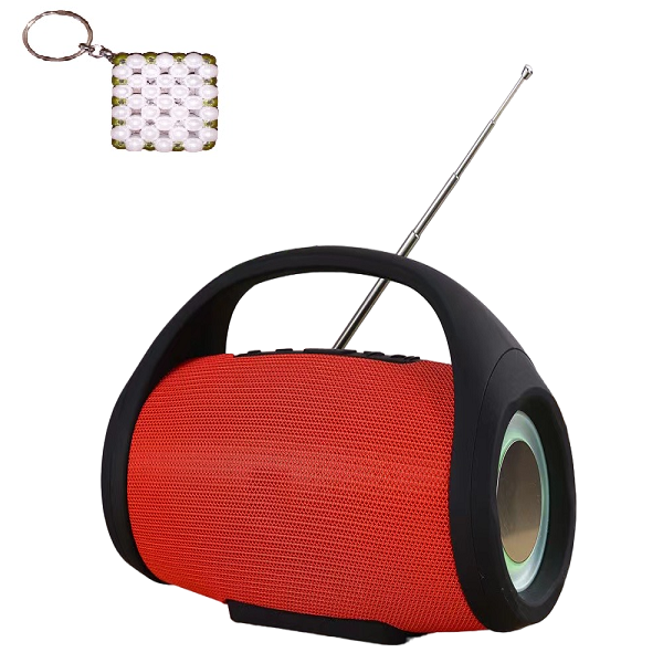 Wireless Bluetooth Speaker With LED Light 1200mah Battery+key holder