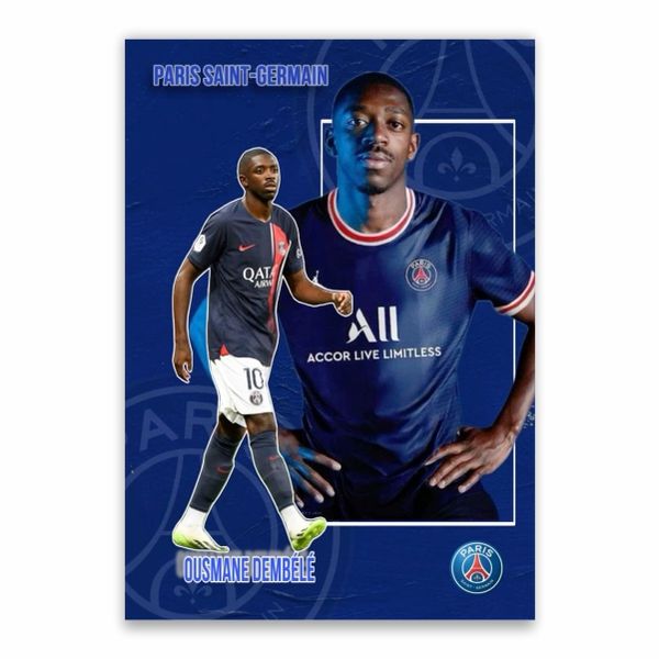 Ousmane Dembele Paris Saint Germain Poster - A1