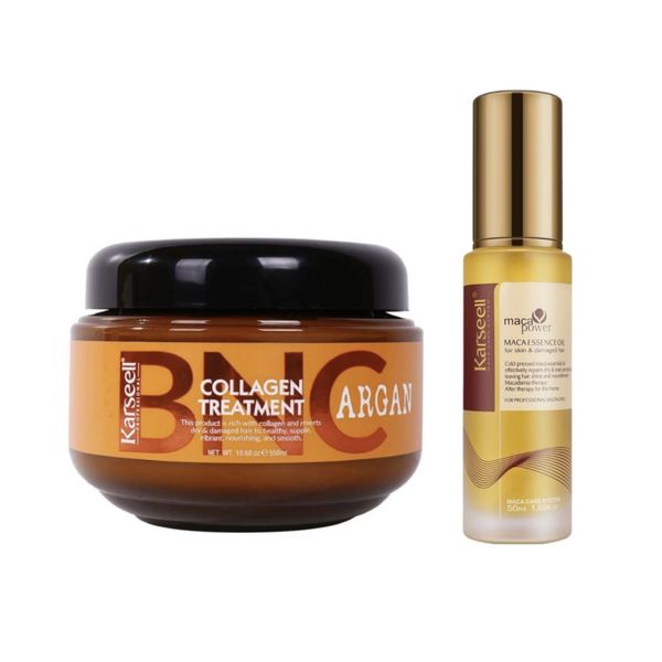 Karseell BNC Argan Collagen Treatment Tub 550ml and 50ml Oil Serum