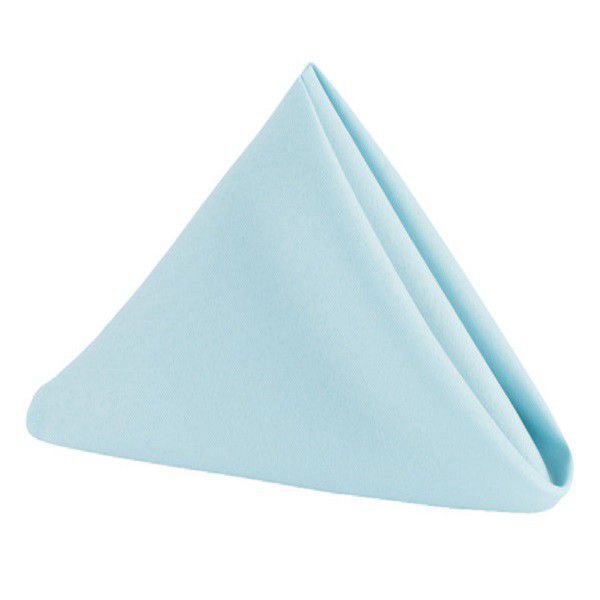 Set of 10 Polyester Napkins 35cm- Baby Blue