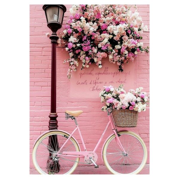Two Wheels And Flowers - A1 Poster