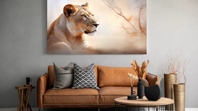 Canvas Wall Art - African Grace Lion Abstract - HD0040 | Shop Today ...