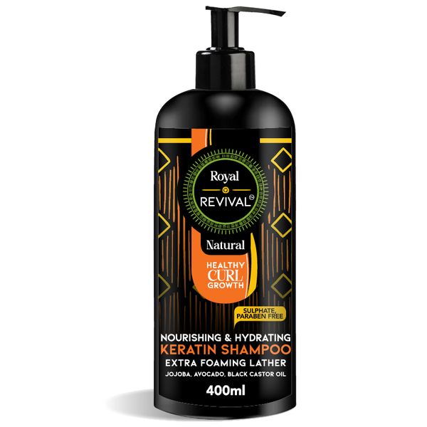 Royal Revival Keratin Shampoo, Sulphate and Paraben free, 400 ML