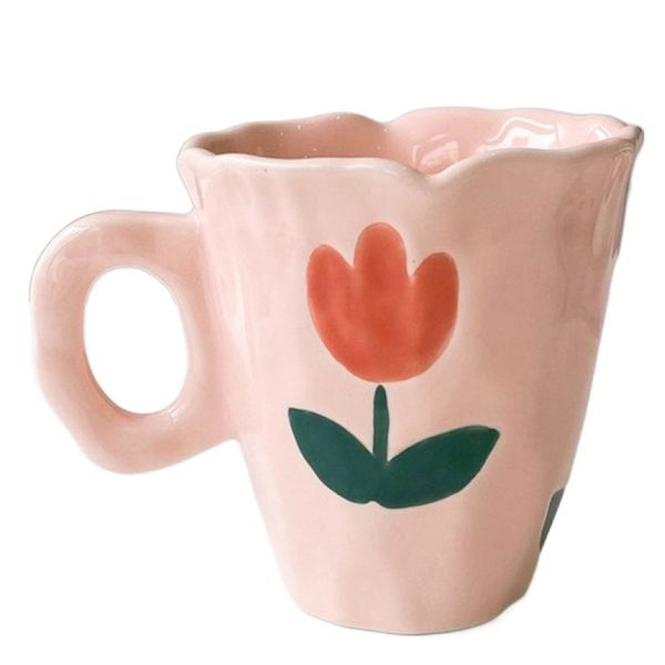 Coffee Cup For Tea Milk Creative Gifts Cup(Pink)