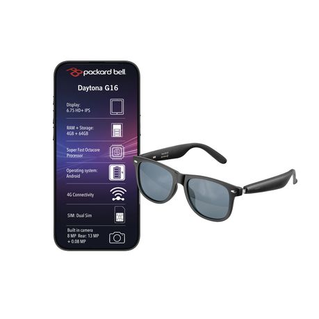 Packard Bell Daytona G16 Smartphone & AV Love Bluetooth Shades Combo Image