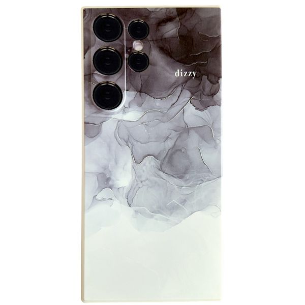 Beige Phone Case with 3 Toned Marble &amp; Pro Cam for Samsung S23 Ultra