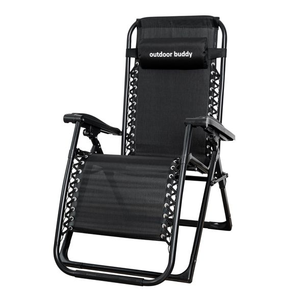 Outdoor Buddy - Solara Ultimate Leisure Lounger (Black) - 150 kg Capacity