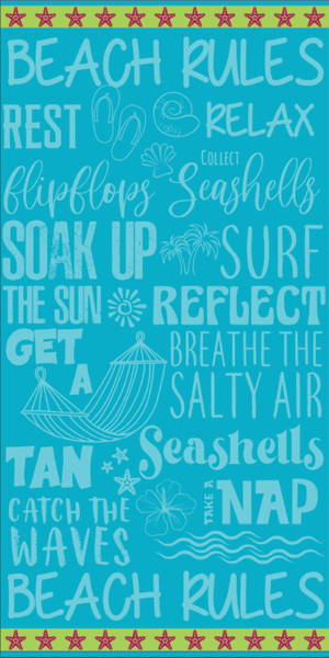 Colibri 100% Beach Rules Beach Towel