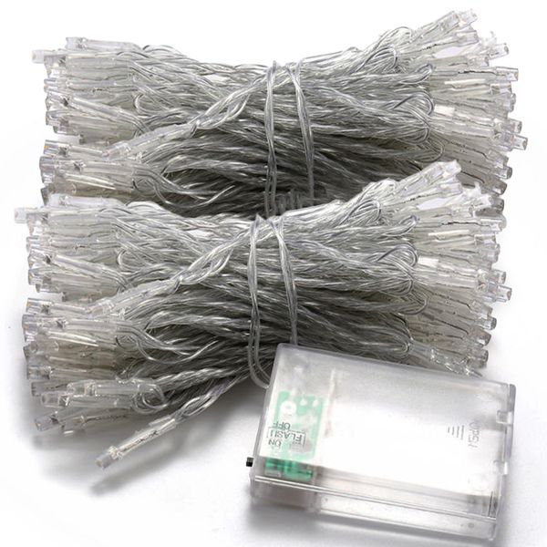 LED Christmas String Lights With Battery Powered Controller 10M - 2 Pack