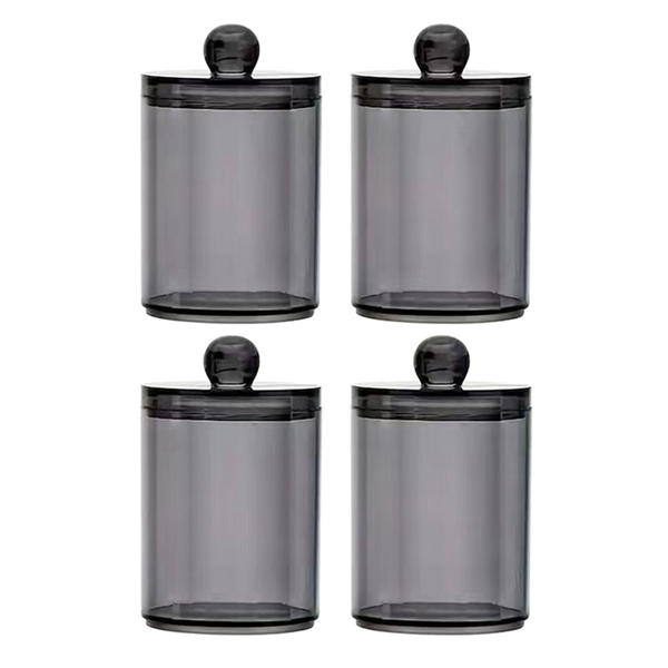 Cotton Ball Holder Dispensers Jars Bathroom Jars With Lids Set A