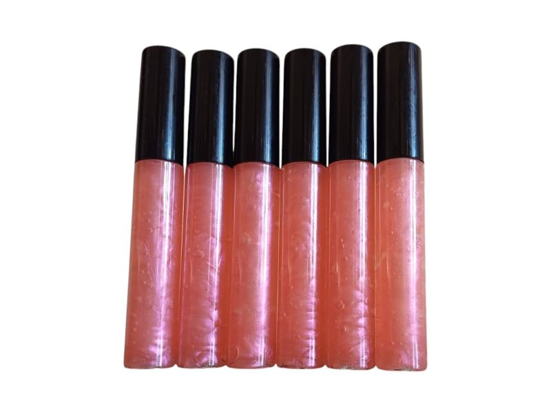 6 Pack of 10ml Pink Unbranded Lip Gloss
