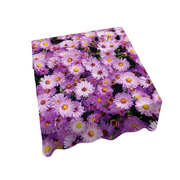 Lilac Daisies Square Tablecloth