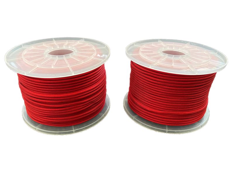 Paracord 550 Type III - 100% Nylon - Red