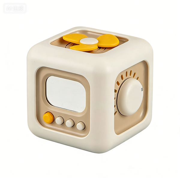Early Education Baby Spinner Toy - 6-Sided Interactive Cube Baby Toy