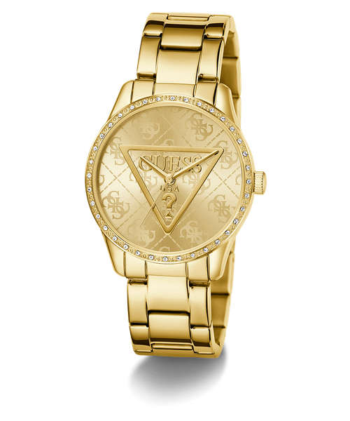 Guess Ladies Signature Triangle Dial Watch with Crystal Detailing