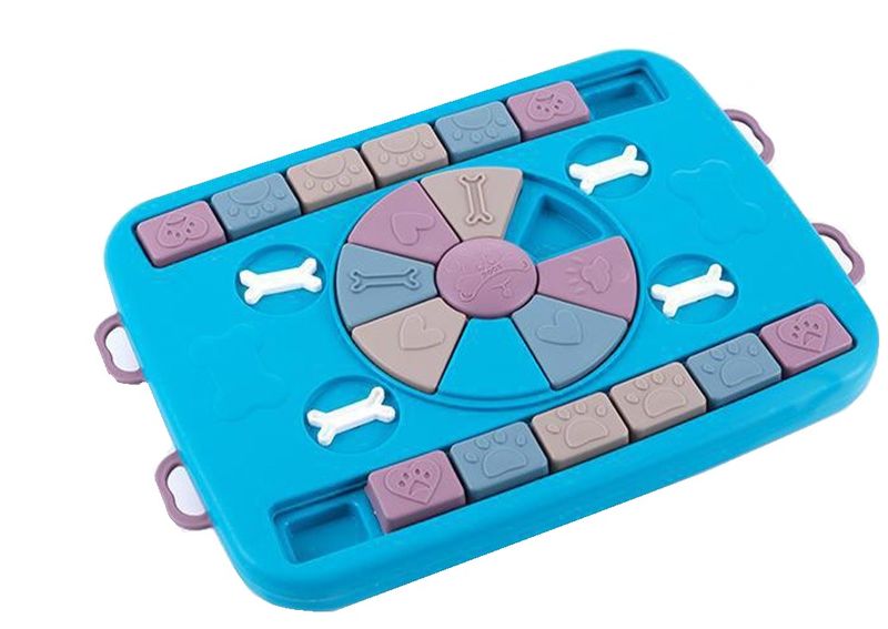 Dog Game Puzzle Toy For Dog Treats - Slow Feeder &amp; IQ Trainer For All Dogs
