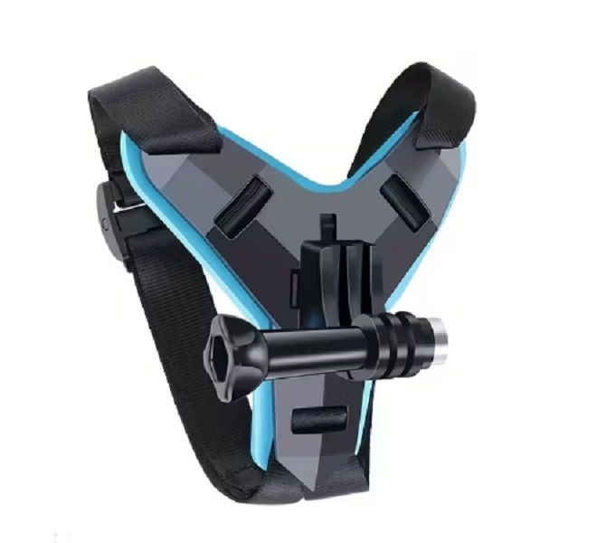 Motorcycle Helmet Chin Strap Mount Compatible W/ GoPro &amp; Action Cameras