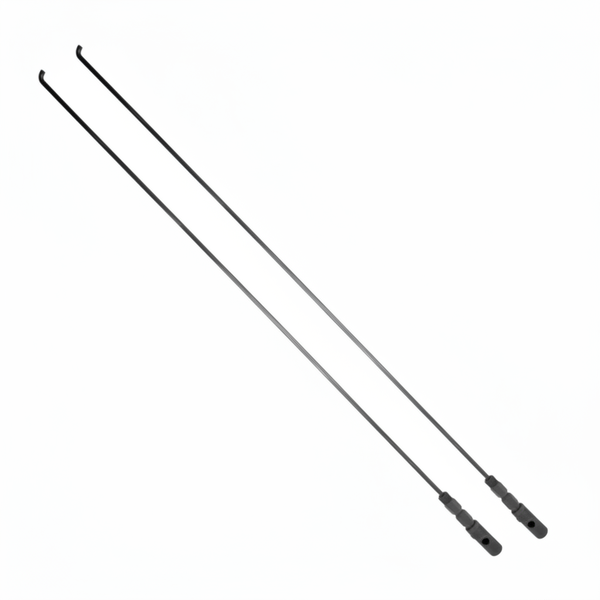 Heavy-Duty Drain Rod 1m x 8mm for Clearing Blockages - 2 Pack