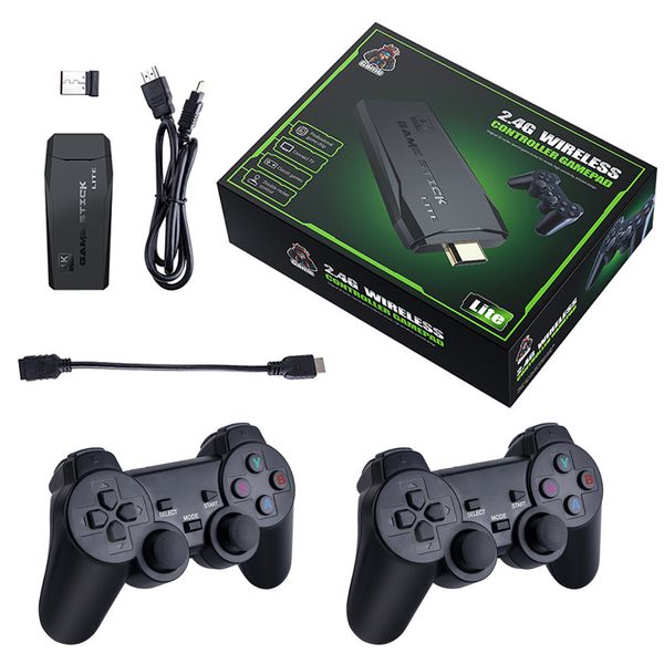 Retro Game Console Video Game Stick - Wireless Controllers Included