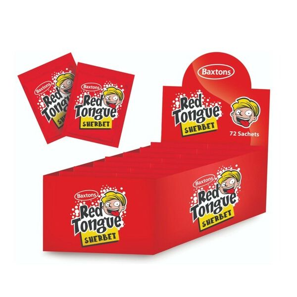 Baxtons Red Tongue Sherbet - 72 Sachets