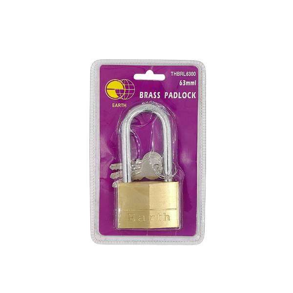 Earth 63mm Brass Padlock