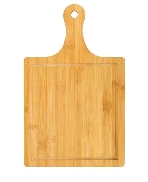 Bamboo Cheese Board Pizza Serving Tray Square Paddle Cutting Board