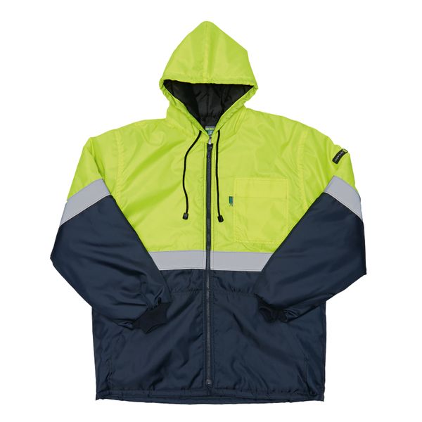 Javlin - Hi-Vis Two Tone Parka Jacket - Navy/Yellow