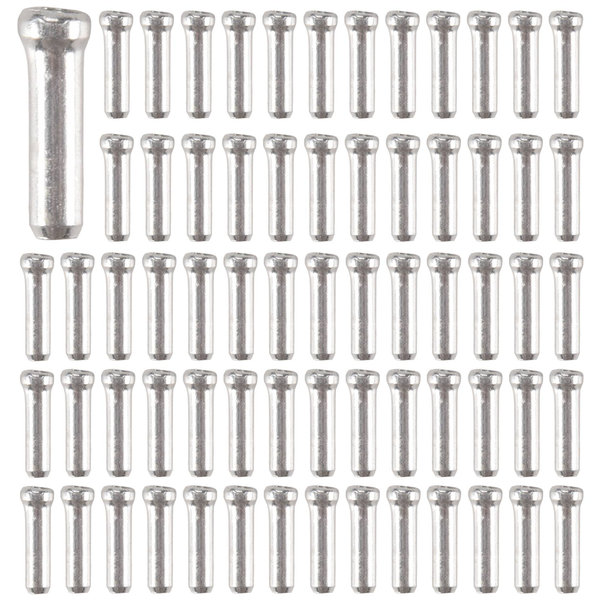 100 x Bicycle Bike Shifter Brake Cable Tips Caps End Crimp Silver
