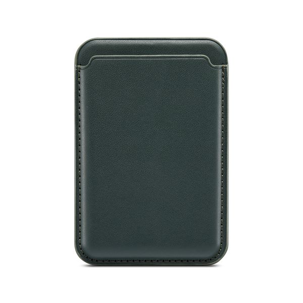 Leather Cell Phone Card Holder - Brown