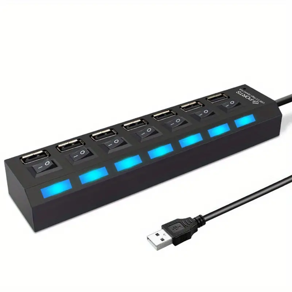 7 Ports USB 2.0 Adapter Hub