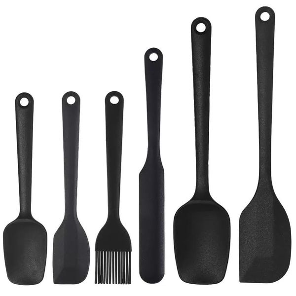 Silicone Spatula Set of 6 for Baking Cooking Cake Food Grade Heat Resistant